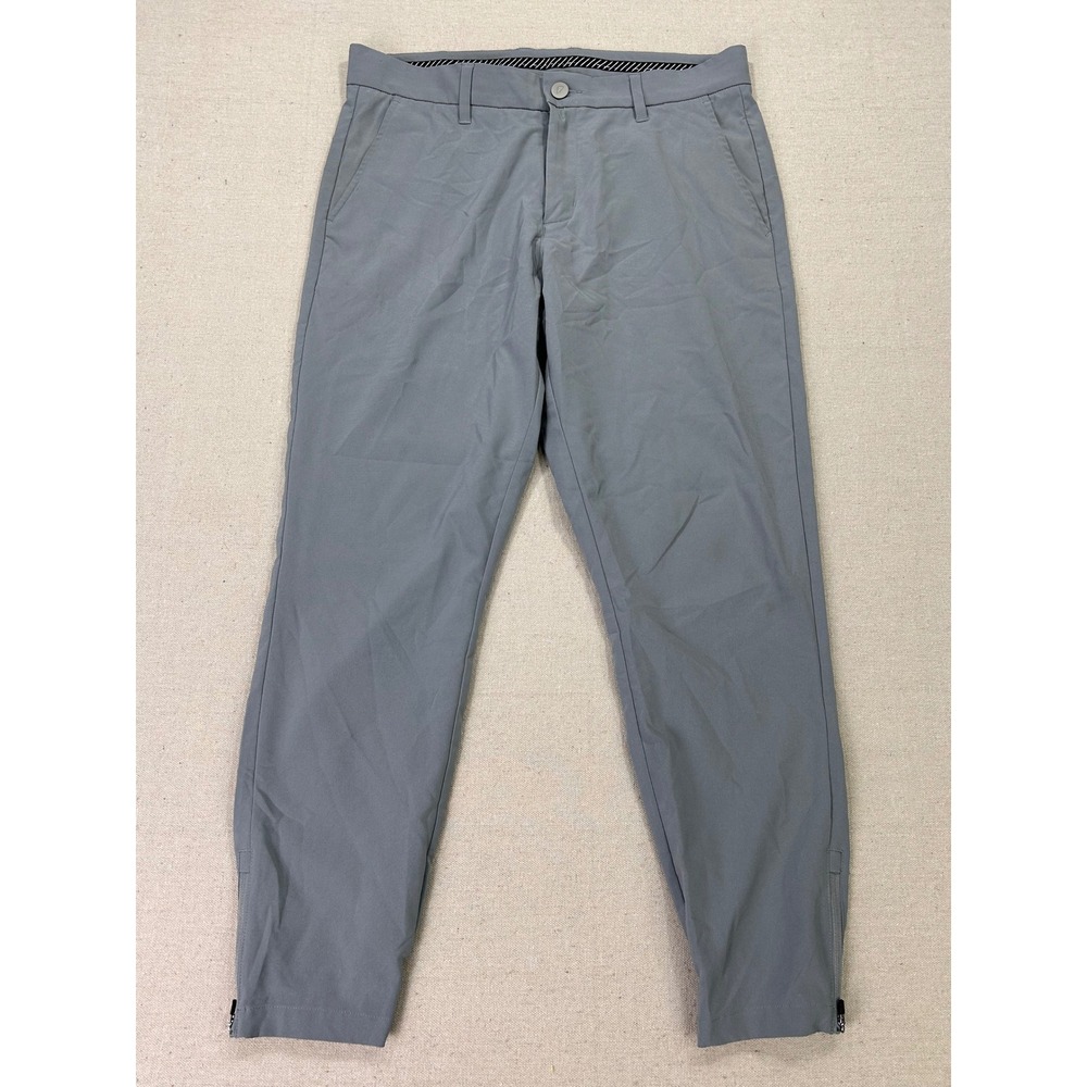 Primo Golf Joggers Mens 32 Short Grey Tapered Ankle Zip Performance Pants 1541